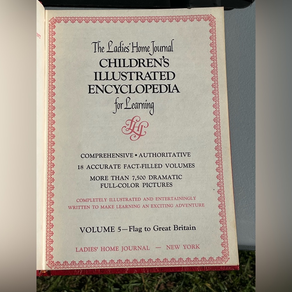 Vintage 1970 Ladies Home Journal Children's Illustrated Encyclopedia Volume 5